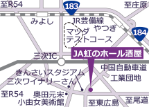JA虹のホール酒屋地図